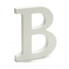 Lettera Pincello B Bianco 1,8 x 21 x 17 cm (12 Unità)
