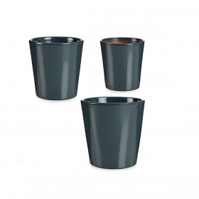 Set di Vasi Ibergarden LINCE PQ - 7011 Antracite Argilla (6 Unità)