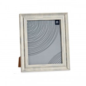 Cornice Portafoto Cristallo Argentato Legno Marrone Plastica (26 x 2 x 31 cm) (6 Unità)