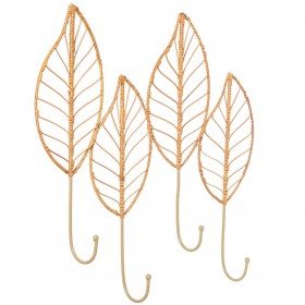 Appendiabiti da parete Alexandra House Living Rattan Fibra naturale 61 x 8 x 58 cm