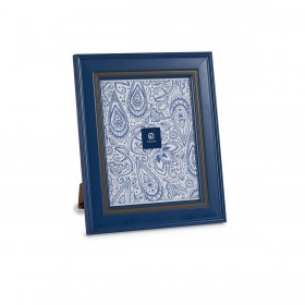 Cornice Portafoto Cristallo Azzurro Plastica (6 Unità) (2 x 33 x 28 cm)