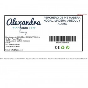 Attaccapanni da Terra Alexandra House Living Marrone 53 x 186 cm