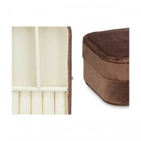 Scatola-Portagioie Marrone Velluto (16,2 x 6 x 11,5 cm) (12 Unità)