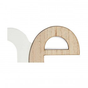 Cornice Portafoto Home Bianco Marrone Legno MDF 40 x 13,5 x 1,7 cm (6 Unità)