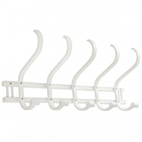 Appendiabiti da parete Alexandra House Living Bianco Legno 72 x 21 x 30 cm