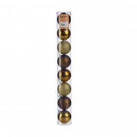 Set di palline di Natale Verde Plastica Ø 7 cm (24 Unità)
