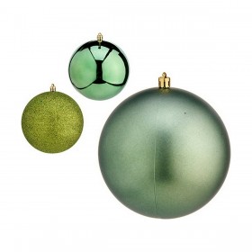 Set di palline di Natale Krist+ 00804 Verde Plastica Ø 12 cm 6 Pezzi (6 Unità)