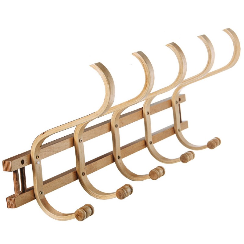 Appendiabiti da parete Alexandra House Living Naturale Legno 72 x 21 x 30 cm