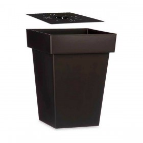 Vaso Autoirrigante Ibergarden 87950 Antracite Plastica 37 x 51 x 37 cm (6 Unità)
