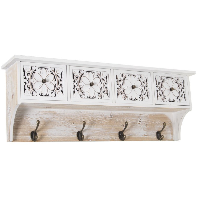 Appendiabiti da parete Alexandra House Living Legno Legno MDF 60 x 12 x 21 cm