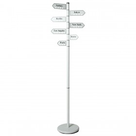 Attaccapanni da Terra Alexandra House Living Bianco Nero 28 x 173 cm