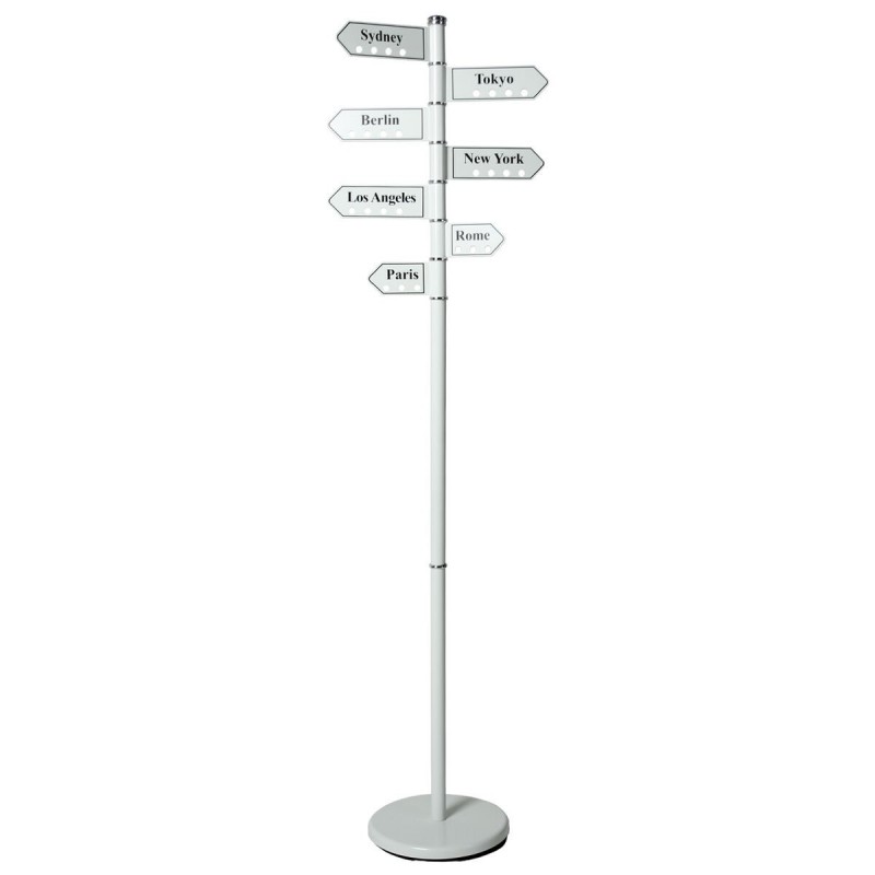 Attaccapanni da Terra Alexandra House Living Bianco Nero 28 x 173 cm