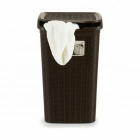 Cesto per i Panni Stefanplast Elegance Marrone Plastica 50 L 36,5 x 54,5 x 38 cm (6 Unità)
