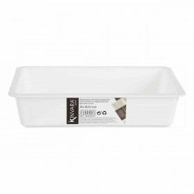 Contenitori per Cassetti Kinvara CN18799 Bianco Nero polipropilene 16 x 5 x 24 cm (36 Unità)
