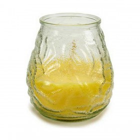 Candela Profumata Ibergarden CHWJ-9898MT Giallo Trasparente Vetro Paraffina Citronella 9 x 9,5 x 9 cm (6 Unità)