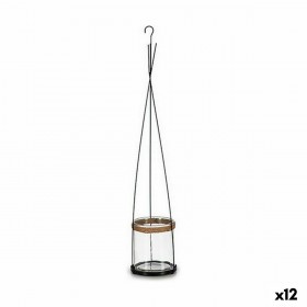 Portacandele Ibergarden HW99-1108 Metallo Cristallo 15,5 x 85,5 x 15,5 cm (12 Unità)