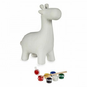 Salvadanaio da Dipingere Pincello BS2316 Ceramica Giraffa 6,8 x 16,2 x 13,2 cm (12 Unità)