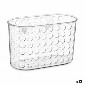 Supporto Contenitore per Vasca da Bagno Berilo 54160 Trasparente PVC Plastica 19,3 x 12 x 9 cm (12 Unità)
