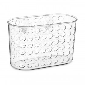 Supporto Contenitore per Vasca da Bagno Berilo 54160 Trasparente PVC Plastica 19,3 x 12 x 9 cm (12 Unità)