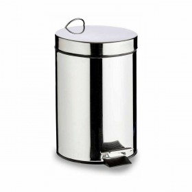 Cestino a pedale Berilo B0010-7L Argentato Acciaio inossidabile Plastica 7 L (4 Unità)