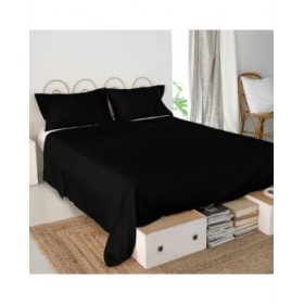Lenzuolo Superiore HappyFriday Basic Nero 180 x 270 cm