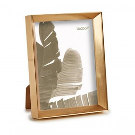 Cornice Portafoto WPC0235MG-3 Dorato Vetro Plastica (6 Unità)