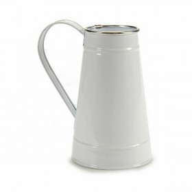 Vaso Scaldalatte Bianco Argentato Metallo 17 x 18,5 x 11,3 cm (24 Unità)