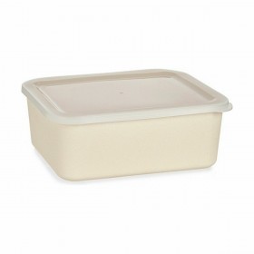 Scatola portaoggetti con coperchio Giallo 17 x 8 x 23,5 cm (6 Unità)