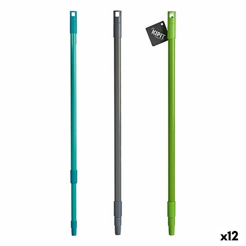 Mazza per la Scopa Kipit CC16890-B Metallo Plastica 120 cm Estensibile (12 Unità)