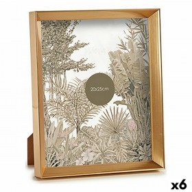 Cornice Portafoto WPC0235MG-4 Dorato Vetro Plastica (6 Unità)