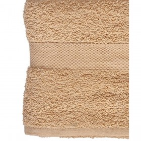 Telo da bagno Berilo 89658 Crema 80 % cotone 20 % Poliestere 70 x 130 cm (3 Unità)