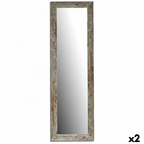 Specchio da parete Harry Bianco 40,5 x 130,5 x 1,5 cm Rettangolare (2 Unità)