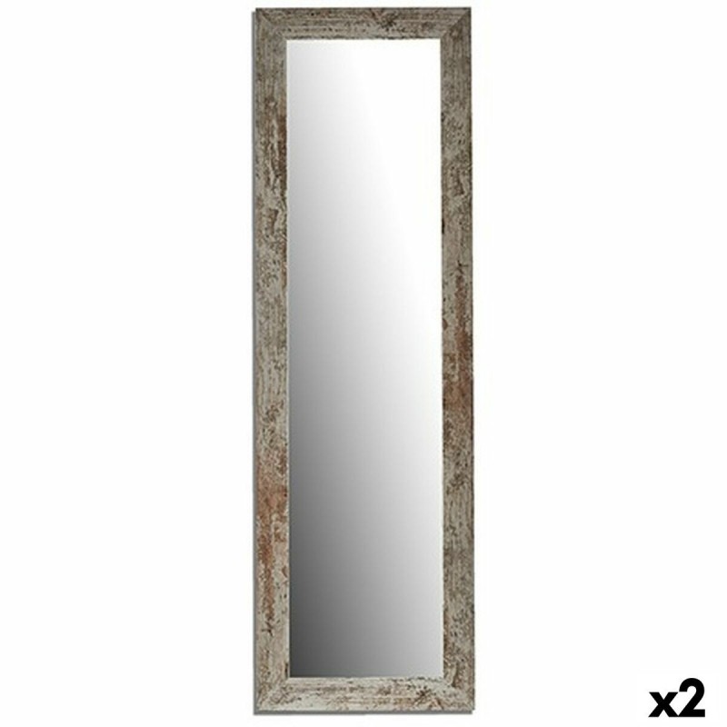Specchio da parete Harry Bianco 40,5 x 130,5 x 1,5 cm Rettangolare (2 Unità)