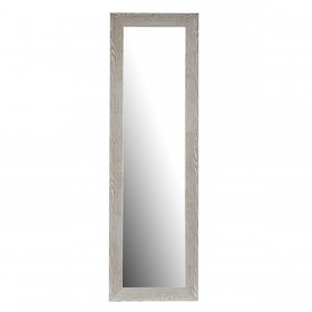 Specchio da parete Bianco Legno Vetro 45,5 x 135,5 x 2 cm (2 Unità)