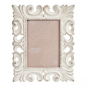 Cornice Portafoto Bianco Legno MDF 21,2 x 13 x 26,5 cm (6 Unità)