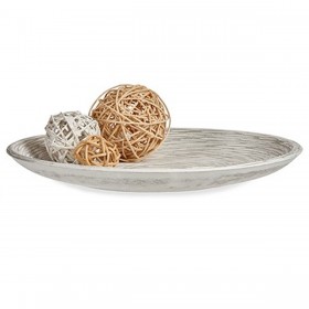 Piatto Decorativo Bianco Spirale Ø 29 cm (6 Unità)