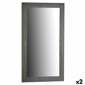 Specchio da parete 77506 Grigio 75,5 x 135,5 x 1,5 cm Rettangolare (2 Unità)