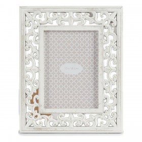 Cornice Portafoto Legno Bianco 22 x 27 x 1 cm (6 Unità)