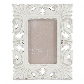 Cornice Portafoto 18,5 x 23 x 1,3 cm Bianco Legno MDF (6 Unità)