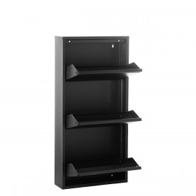 Scarpiera Alexandra House Living Nero 50 x 103 x 15 cm 3 cassetti