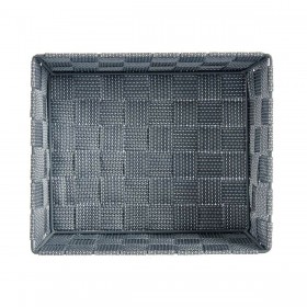 Cestino Multiuso Kipit A3-6930A9 Grigio Stoffa 2,4 L 20 x 8 x 24 cm (24 Unità)