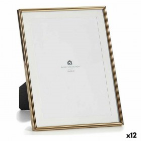 Cornice Portafoto MS61001-MAT GOLD Dorato Cristallo Acciaio (12 Unità)