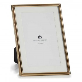 Cornice Portafoto MS610001-MAT GOLD Dorato Cristallo Acciaio (12 Unità)