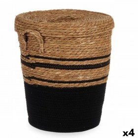 Cesto Gift Decor YY21620J03S3 Marrone Nero Alghe marine (4 Unità)