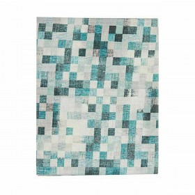 Tovaglia Kinvara CUADROS-A Turchese Tela 140 x 180 cm Antimacchia Quadri (6 Unità)