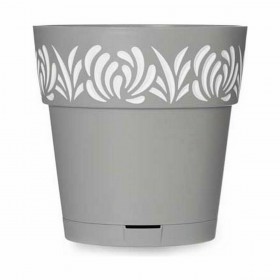 Vaso Autoirrigante Stefanplast Gaia Grigio Plastica 19 x 19 x 19 cm (12 Unità)