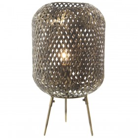 Lampada da Terra Alexandra House Living Grigio 40 W 31 x 57 x 31 cm Ottone