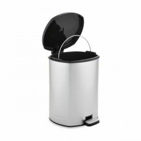 Cestino a pedale Berilo D004-1 Argentato Plastica 6 L (6 Unità)