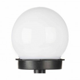 Faro Ibergarden 10 CM BALL Bianco Nero Plastica 10 x 34,5 x 10 cm Sfera Ricarica a luce solare (12 Unità)