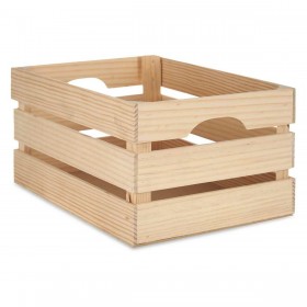 Scatola Decorativa Legno di pino 26 x 18,3 x 36 cm (3 Unità)